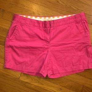 JCrew pink chino city guy shorts